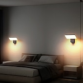 billige utendørs vegglamper-Moderne utendørs roterende vegglampe 350° justerbar hodevegglampe svart LED-vegglampe utendørs belysning for hus veranda garasje ip65 vanntett