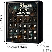 Χαμηλού Κόστους Halloween Hanging &amp; Tabletop Decorations-15/7/31 ημέρες νύχτες τρόμου κουτί αντίστροφης μέτρησης για το Halloween με φιγούρες ημερολόγιο advent για το Halloween 2025 κουτί δώρου τρομακτική κούκλα συλλεκτικές φιγούρες τρόμου κρεμαστά γούρι