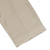 abordables Lâche-Homme Gauffré Pantalons Pantalons Amples Boutons Uni Portable Longueur complète Extérieur Quotidien Camping &amp; Randonnée Vacances Mode Noir Blanche