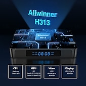 baratos Boxes de TV-x96q pro h313 nova chegada x96q pro tv box android 10.0 allwinner h313 2.4 &amp;Reprodutor de mídia Wi-Fi 5G, decodificador YouTube PK X96 H96 HK1