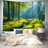 cheap Wall Tapestries-Tapestry Blanket Wall Hangings Forest Tropical 3D Bedroom Living Room Dorm Home Decor