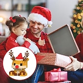 Χαμηλού Κόστους Συλλεκτικές Φιγούρες-τουβλάκια δομικών κατασκευών με σχέδιο Άγιου Βασίλη, συσκευασία 12 χριστουγεννιάτικων τουβλάκια στολίδια παιχνίδια, μίνι φιγούρες κατασκευών, χριστουγεννιάτικες κάλτσες, δώρα μπομπονιέρες για πάρτι,