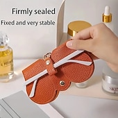 Недорогие Хранение вещей и организация пространства-Мягкая кожаная сумка для солнцезащитных очков, 5 пар, портативный футляр для очков для женщин и мужчин, мягкий войлочный органайзер для очков с ремешком