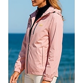 ieftine Jachete impermeabile-Pentru femei Αντιανεμικό Jachetă Softshell Μπουφάν πεζοπορίας În aer liber Impermeabil Respirabil Îmbrăcăminte pentru drumeții Primăvară Toamnă Topuri Pescuit Camping / Drumeții / Speleologie Alergat