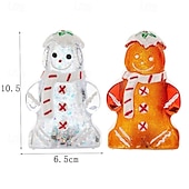 ieftine lumini de Crăciun de interior-Crăciun drăguț om de turtă dulce lumină strălucitoare om de zăpadă Crăciun alimentat cu baterii ornamente de Crăciun cadou de Anul Nou decorațiuni interioare