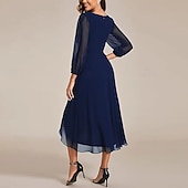 abordables Robes en chiffon-Femmes Robe Longue Maxi Robe Robe de Soirée Mousseline de Soie Robe en Chiffon Élégant Mode Moderne Extérieur Soirée Coupe régulière Uni Manche Courte Col en V Rouge Bleu Vert Printemps Automne