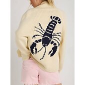 Γυναικεία Πουλόβερ Καθημερινό Μαλακή Ζώο Κοτλέ Κολάρο Πουκαμίσου Κουμπιά Πλεκτό Μακρυμάνικο Κανονικά μπλουζάκια Πλέκω ΕΞΩΤΕΡΙΚΟΥ ΧΩΡΟΥ Καθημερινά Σαββατοκύριακο Ρουμπίνι Βαθυγάλαζο Φθινόπωρο Χειμώνας Χαμηλού Κόστους Ανοιχτό μπροστινό κασκόλ-Γυναικεία Πουλόβερ Καθημερινό Μαλακή Ζώο Κοτλέ Κολάρο Πουκαμίσου Κουμπιά Πλεκτό Μακρυμάνικο Κανονικά μπλουζάκια Πλέκω ΕΞΩΤΕΡΙΚΟΥ ΧΩΡΟΥ Καθημερινά Σαββατοκύριακο Ρουμπίνι Βαθυγάλαζο Φθινόπωρο Χειμώνας