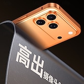 Недорогие Чехлы для iPhone-телефон Кейс для Назначение iPhone 17 Pro Max 17 Air 17 Противоударная рамка Защита от удара Ретро Металл