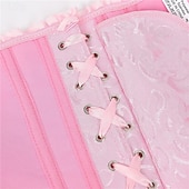 abordables Corsets-Femmes Corset Shapewear Serre-taille Gaine Sculptante Corset sexy Sexy Doux Fleuri Dos nu Vacances Soirée Rue Sans manches Corset Rose Claire Marron Bleu de minuit Printemps Automne Coupe sur mesure