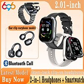 cheap Smartwatch-TWSD12 Smart Watch 2.01 inch Smartwatch Fitness Running Watch Bluetooth Temperature Monitoring Activity Tracker Sedentary Reminder Compatible with Android iOS Women Men Long Standby Hands-Free Calls