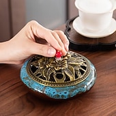 levne Osobní péče a zdraví-Vintage keramický kadidelnice ideální pro jógovou meditaci a dekoraci místnosti - bez vůně, vhodná pro íd al-fitr (ramadán)