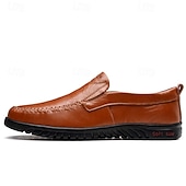 preiswerte Slipper Schuhe-Herren-Slipper aus Kunstleder, lässig, bequem, für Autofahrer – leicht, für Geschäftsreisen und den Alltag