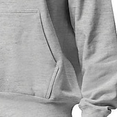 economico Felpa con cappuccio in pile-Per uomo Felpa con cappuccio Felpa con cappuccio in pile Felpa con cappuccio foderata in pile Aalbicocca Nero Bianco Giallo Rosa Con Cappuccio Semplice Sport &amp; Outdoor Casuale Quotidiano Streetwear
