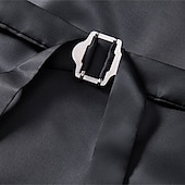 זול ג'קט גברים-בגדי ריקוד גברים וסט חֲזִיָה Gilet חופשה מפלגה עֵסֶק אופנתי יום יומי אביב סתיו כיס כפתורים פוליאסטר נוח משובץ חזה יחיד כפתור יחיד דש רגיל פול יין כתום כחול כהה אֵפוֹד