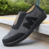 cheap Men&#039;s Sneakers-Men&#039;s Brown Casual Slip-On Walking Shoes – Lightweight Breathable Comfort Loafers for Outdoor Strolls, Daily Wear and Travel