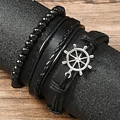 abordables Conjuntos-Retro Antiguo Medieval Renacimiento Traje de cosplay Accesorios Pirata Vikingo Disfraz Hombre Vikingo Pirata Víspera de Todos los Santos Carnaval Rendimiento LARP Feria Ren Adulto Disfraz