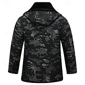 preiswerte Fleece &amp; 3 in 1 Jacken-Herren Wanderjacke Fleecejacke Daunenjacke Thermo-Set Winter Draussen Tarnung Thermowarm Oberteil Armeegrün Grün Khaki