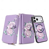 cheap iPhone Cases-Phone Case For iPhone 17 Pro Max 17 Air 16 15 14 Pro Max Plus 13 Pro Max Wallet Case Detachable Full Body Protective with Lanyard Retro Genuine Leather