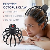 economico Massaggiatori per corpo-massaggiatore elettrico per cuoio capelluto a forma di artiglio di polpo, antistress, grattatesta, stimolazione dei capelli, massaggiatore per la testa, assistenza sanitaria