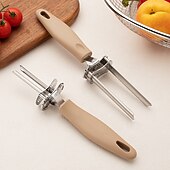 billige Frukt- og grønnsaksutstyr-2-i-1-verktøy for fjerning av paprikafrø i rustfritt stål, justerbart kjerneverktøy for eple, paprika, pære, røde dadler, raskt og enkelt frukt- og grønnsakssåverktøy for kjøkkenutstyr