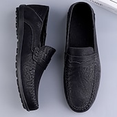 economico Mocassini casual-mocassini da guida color cuoio da uomo: comodi mocassini penny per l'estate, le riunioni all'aperto e gli eventi informali