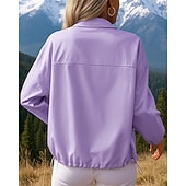 abordables Vestes imperméables-Femmes Veste d'extérieur Veste de randonnée Extérieur Imperméable Coupe-vent Léger Respirant Tenues de randonnée Vêtements de randonnée Printemps Automne Veste Chasse Escalade Camping / Randonnée