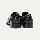 baratos Sapatos Sociais Elementares-Sapatos sociais masculinos de couro legítimo bordô com estampa de cobra e cadarço e biqueira de metal – sapatos da moda para banquetes e coquetéis