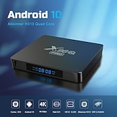 baratos Boxes de TV-x96q pro h313 nova chegada x96q pro tv box android 10.0 allwinner h313 2.4 &amp;Reprodutor de mídia Wi-Fi 5G, decodificador YouTube PK X96 H96 HK1