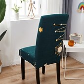 כיסוי לכיסא אוכל נמתח, כיסוי מושב קצר נשלף ורחיץ ידידותי לחיות מחמד, מגן כיסא עמיד למלון, חדר אוכל, אירועים, מסיבת חתונה זול כיסוי כיסא אוכל-כיסוי לכיסא אוכל נמתח, כיסוי מושב קצר נשלף ורחיץ ידידותי לחיות מחמד, מגן כיסא עמיד למלון, חדר אוכל, אירועים, מסיבת חתונה