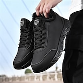 economico Sneakers Casual-scarpe da ginnastica sportive da uomo foderate in caldo pile, scarpe da corsa invernali leggere e impermeabili con suola antiscivolo per l'uso quotidiano e all'aperto