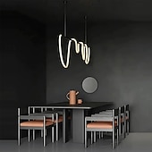 levne Návrh linky-LED závěsné světlo, styl note, severský design, moderní, jednoduché, americké světlo, luxusní, barové osvětlení, kreativní, síťované, dlouhé, obývací pokoj, restaurace, lampy