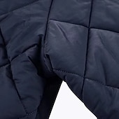abordables Plumas y parkas de hombre-Hombre Abrigo de invierno Chaqueta acolchada Anorak Bolsillo Poliéster Bolsillo Vacaciones Ropa Cotidiana Cita Regular Moda Casual Cómodo Mantiene abrigado Otoño Invierno Color sólido/liso Vino Negro