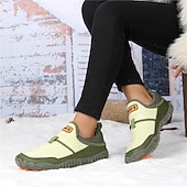 abordables Botas de invierno y nieve-Botas de nieve cálidas de invierno sin cordones para hombre con suela antideslizante, diseño acolchado informal para caminar al aire libre, viajar en climas fríos y uso diario.