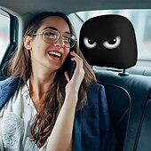 abordables Housses de siège de voiture-2 pièces effrayantes pour Halloween &amp;Housses d&#039;appui-tête de voiture de Noël - Convient à tous les véhicules Conception sans coussin de remplissage Installation facile - Décorations intérieures