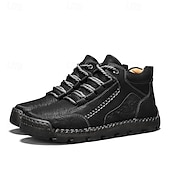 baratos Botas de cano curto-Botas de caminhada masculinas marrons com sola durável – calçados casuais versáteis para atividades ao ar livre, caminhadas e aventuras de fim de semana
