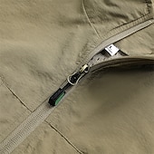 Χαμηλού Κόστους Ανδρικό Γιλέκο Ψαρέματος-Ανδρικά Veste Gilet Γιλέκο ψαρέματος ΕΞΩΤΕΡΙΚΟΥ ΧΩΡΟΥ Καθημερινά Μοντέρνα Καθημερινό Άνοιξη Φθινόπωρο Κουμπώσου Τσέπη Νάιλον Άνετο Σκέτο Φερμουάρ Όρθιος Γιακάς Κανονικό Μαύρο Λευκό Χακί Πράσινο Χακί