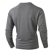 preiswerte Klassisches Poloshirt für Herren-Herren Golfshirt Golf Poloshirts Arbeit Lässig Revers Langarm Basic Modern Einfach Tasche Knöpfe Frühling Herbst Normale Passform Schwarz Weiß Marineblau Dunkelgrün Khaki Armeegrün Golfshirt