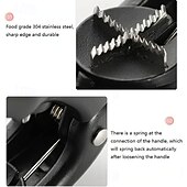 お買い得  キッチン用品＆小物-栗皮むき器 ナッツクラッカーツール ステンレススチール クロスカッター 多機能 クルミクランプ 栗殻開け器 耐久性のあるキッチンガジェット 簡単にナッツを開ける 家庭用調理アクセサリー