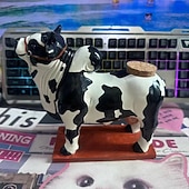 お買い得  彫像-nelore ブルリカーディスペンサー 2l 手作りアルコールデキャンタ 木製ベース付き 面白いブラジルブルボトルホルダー ウイスキー スコッチ ウォッカ ワイン用 ユニーク ホームバーアクセサリー 飲料容器 ギフト