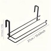 olcso Tárolás és rendszerezés-Lyukmentes, falra szerelhető papírtörlő tartó, helytakarékos kialakítás konyhába és fürdőszobába, modern minimalista stílus, egyszerű telepítés