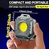 economico Lampada proiettore e proiettore laser-mini lampada da lavoro a led ad alta potenza, torcia elettrica ricaricabile EDC, 6 modalità di luminosità, temperatura di colore regolabile, batteria a lunga durata, illuminazione esterna per