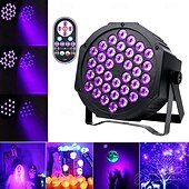 ieftine Proiectoare-36led telecomandă uv para lumină vopsire lumină violet efect lumină scenă lumină ktv bară