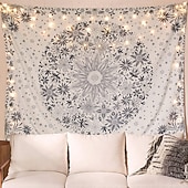 billige Veggoppheng-tapet Bannere Teppe Mandala Bohemsk Bohem 3D Soverom Stue Sovesal Tenåringsrom Studentboliger Veggveranda Hjemmedekor