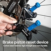 abordables Service de Véhicule-Outil de réinitialisation de piston d&#039;étrier de frein hydraulique de vélo - système de levier réglable robuste de type acier au carbone &amp;conception ergonomique pour l&#039;entretien des vélos de