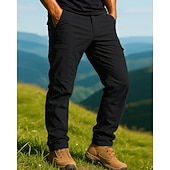 tanie Statki-Męskie Spodnie cargo Spodnie turystyczne Wodoodporne spodnie turystyczne spodnie turystyczne Zima Na wolnym powietrzu Regularny Keep Warm Wodoodporny Odporność na wiatr Spodnie Kieszeń Ciemnoszary