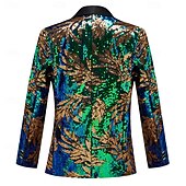 levne Párty obleky-Pánské Sako Šálový límec Večírek Květinový Blazer Více barev Na míru Jednořadé s jedním knoflíkem