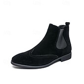 Férfi barna színű, velúr stílusú, bebújós, rugalmas oldalsó szabással rendelkező chelsea csizma, elegáns hétköznapokra, partikra és munkába egyaránt. olcso Chelsea csizma-Férfi barna színű, velúr stílusú, bebújós, rugalmas oldalsó szabással rendelkező chelsea csizma, elegáns hétköznapokra, partikra és munkába egyaránt.