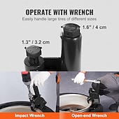 זול ספקי בית-כלי ידני למניעת צמיגים עמיד, מתאים לצמיגים בגודל 38"-42" - שבירה קלה של צמיגי הצמיג, מבנה פלדה עמיד, אידיאלי לטרקטורונים, UTV, טרקטורים, משאיות, מכוניות - אין צורך בחשמל, כלי צמיגים