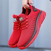 olcso Tornacipők férfiaknak-férfi piros, lélegző hálós sportcipők – könnyű, sportos futócipők hétköznapi viseletre, sporthoz és szabadtéri fitneszhez
