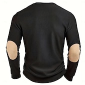 halpa Corduroy T-paidat-Miesten Vakosamettipaita T-paidat Henley toppi Pitkähihainen Väripalikka Muoti Suunnittelija Vapaa-aika Väripaletti Napit Lämmin Henley Kausaliteetti Päivittäin ulko- Syksy Talvi Kaikki vuodenajat